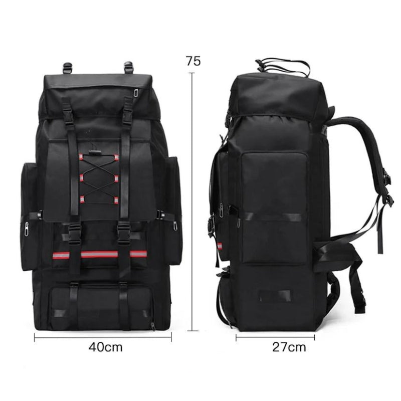 travel backpack man xxl two different angles - Green 130L - Black 130L - Grey Camouflage 130L - Gray Camouflage 130L - Beige 130L - Solid Green 130L - Green Camouflage 130L - Army Green Camouflage 130L