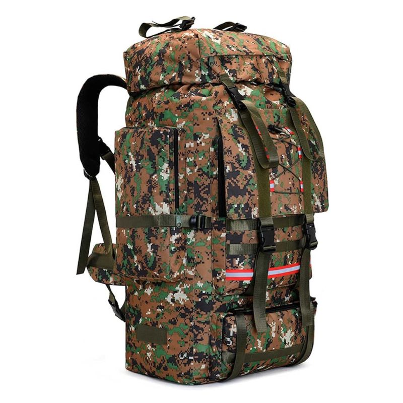 trendy men's backpack - Army Green Camouflage 130L