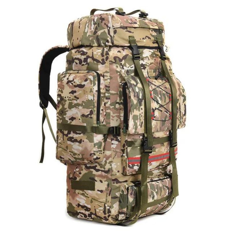 men's backpack - Green Camouflage 130L