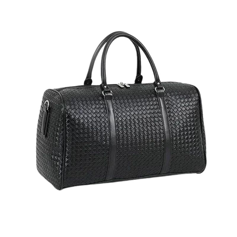 sac de voyage cuir noir