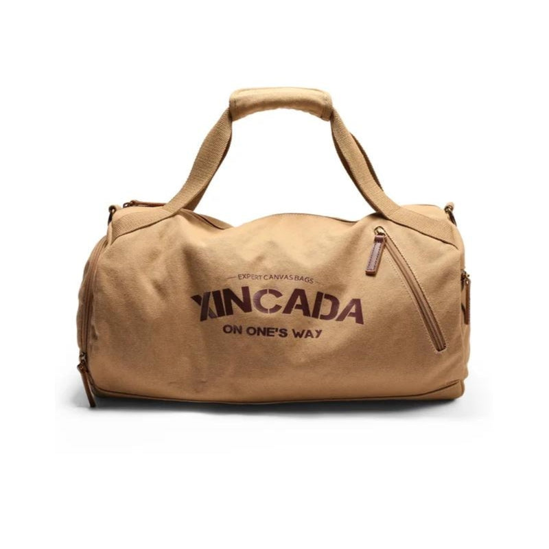 canvas travel bag - Beige