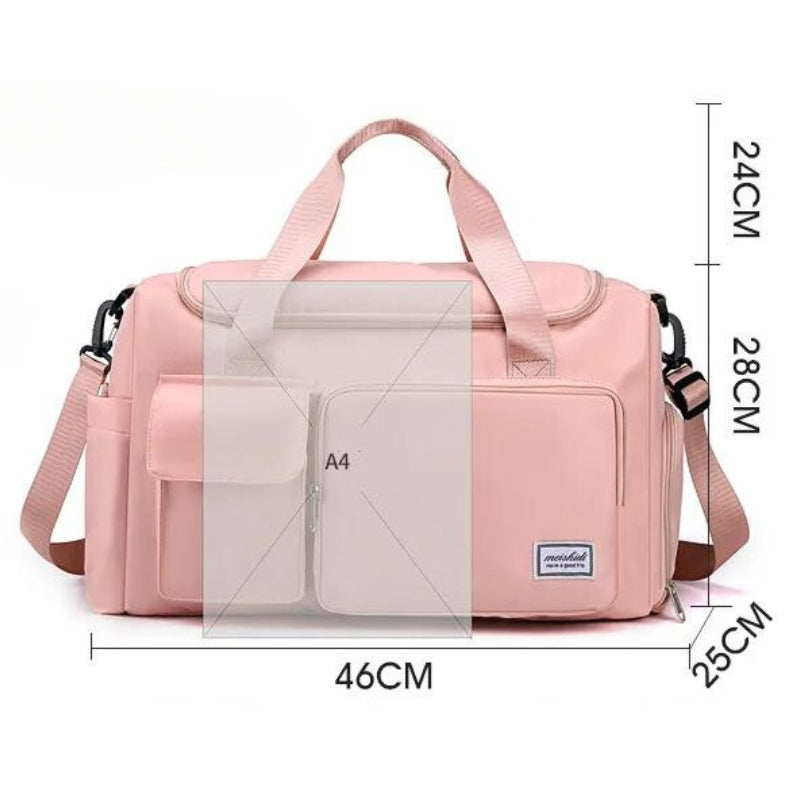 Women's Travel Bag with Shoe Compartment