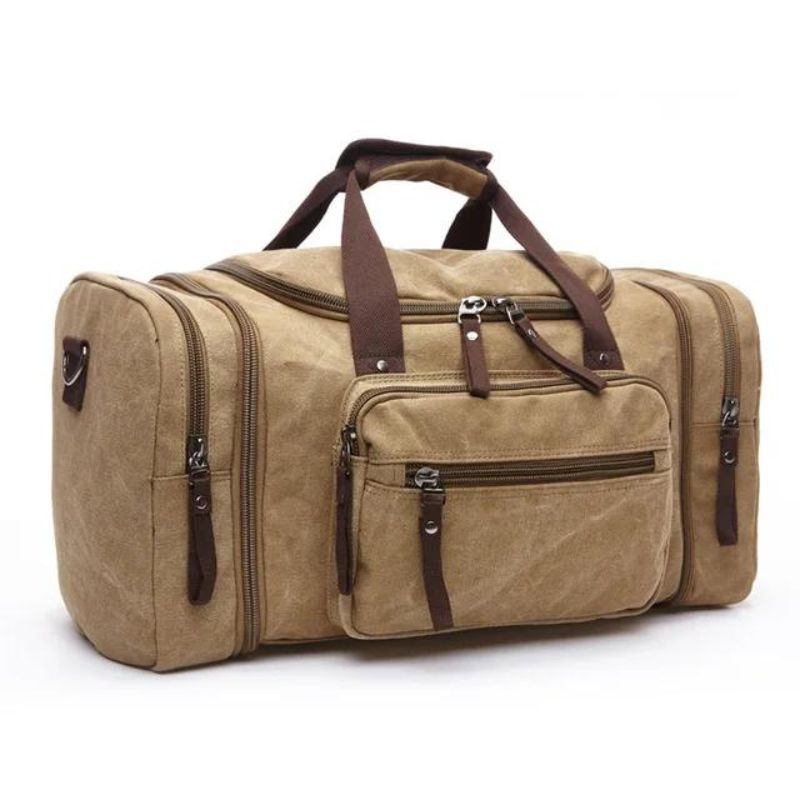 canvas bag for men - Beige