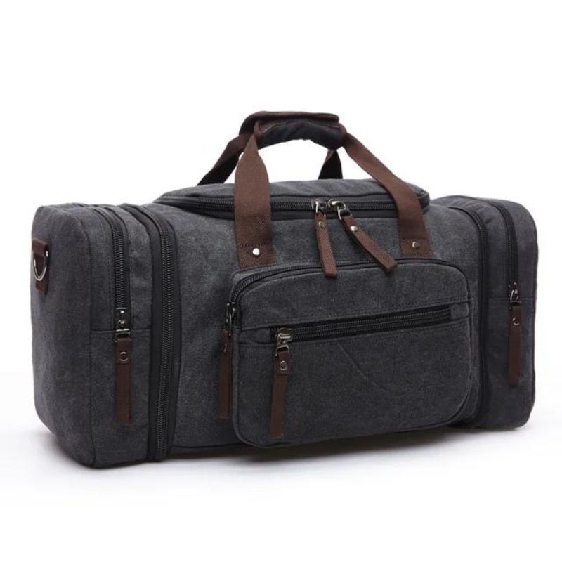 canvas travel bag - Black