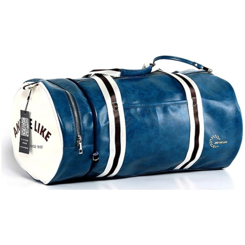 vintage men's pu sports bag - Blue