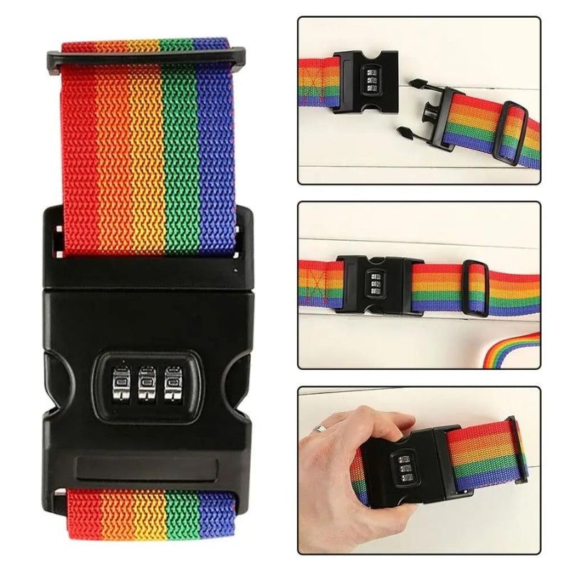 luggage strap - Blue - Pink - Multicoloured - Multicolored - Black