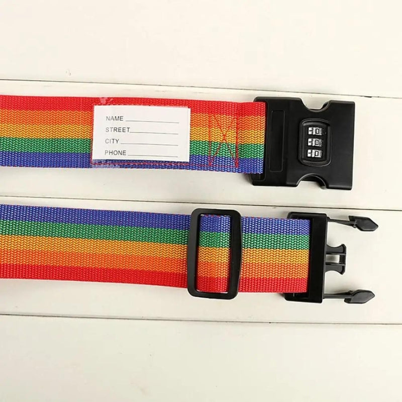 suitcase strap with code - Blue - Pink - Multicoloured - Multicolored - Black