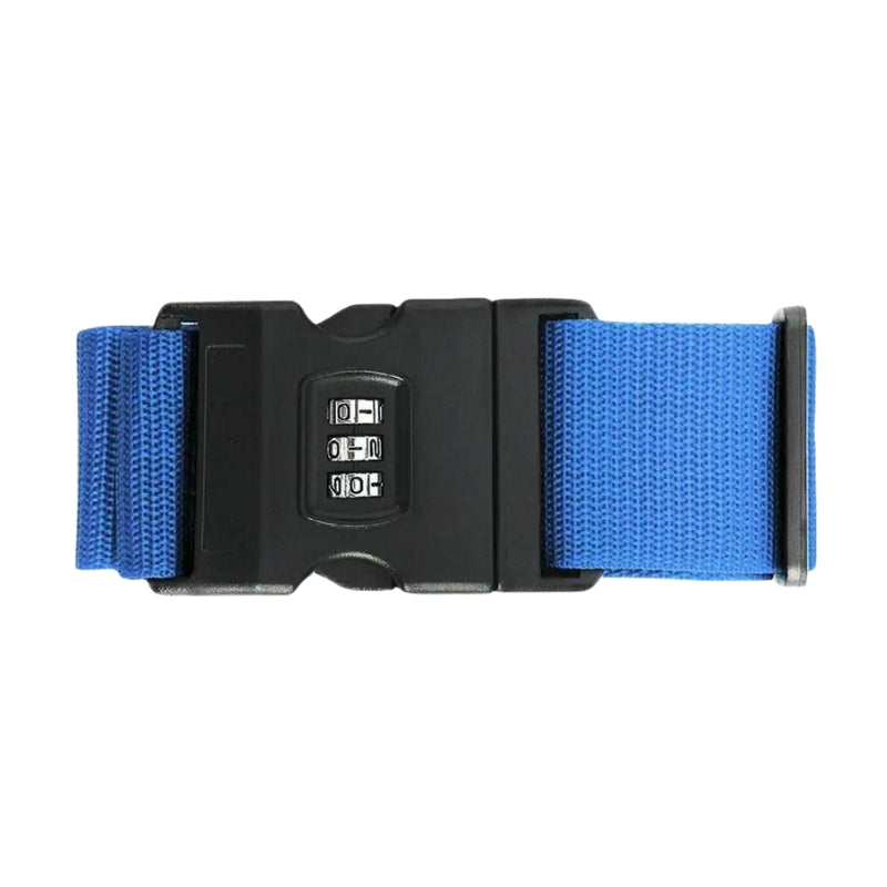 suitcase code strap - Blue
