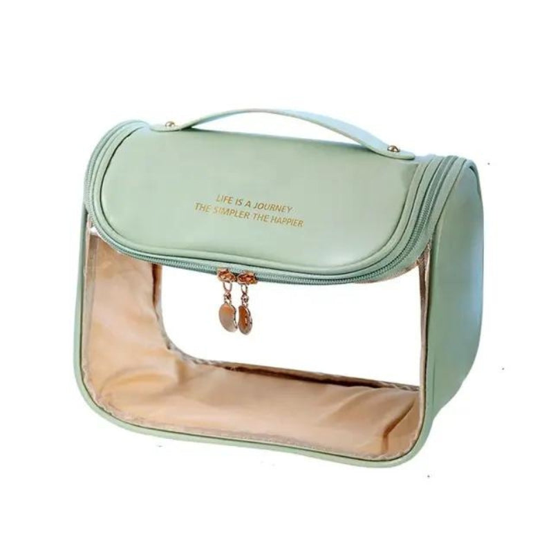 transparent pouch for airplane - Green