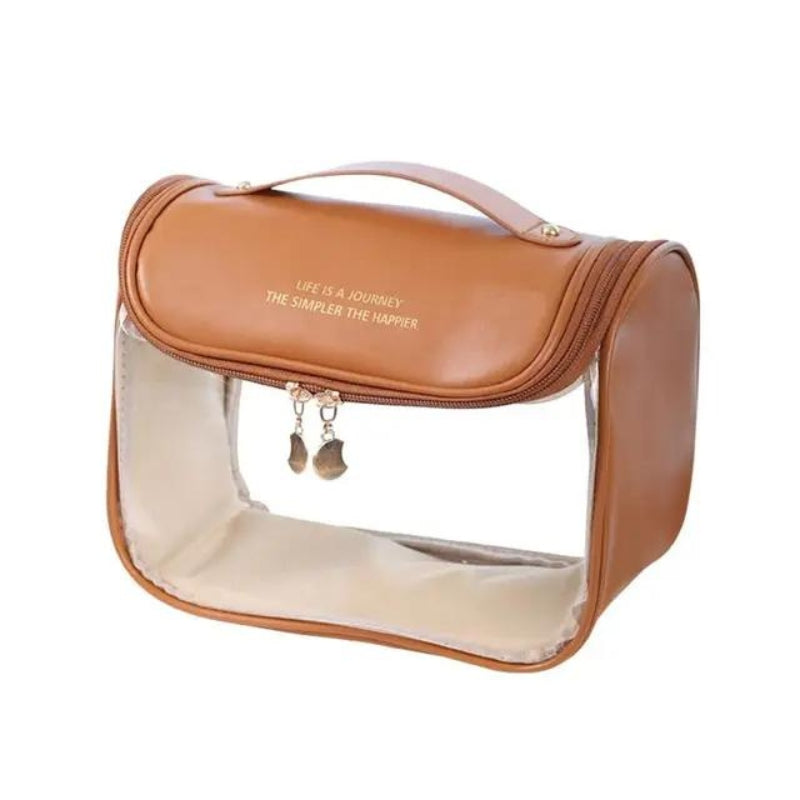 cabin transparent bag - Brown