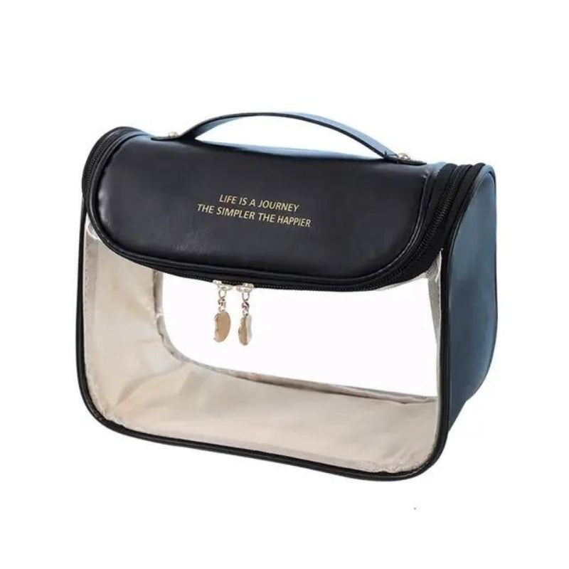 blue transparent bag - Black