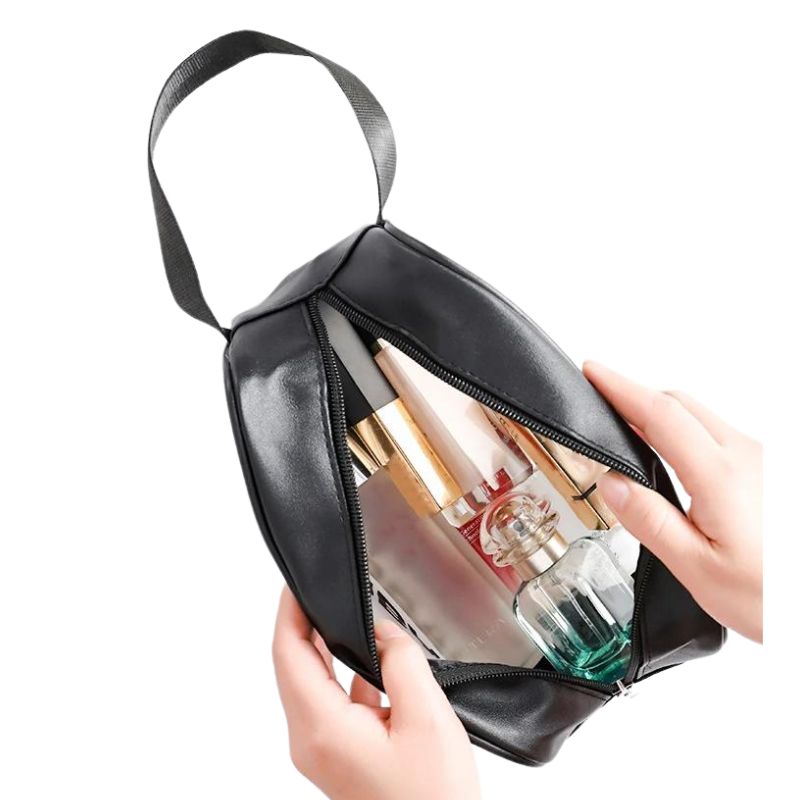 trousse de toilette transparente pour avion