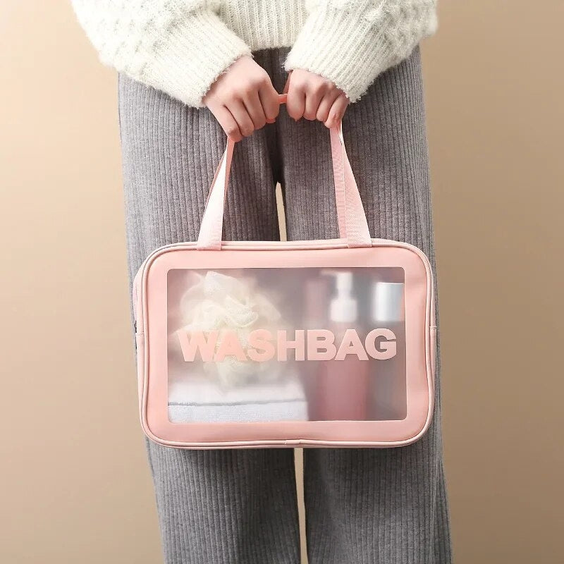trousse de toilette voyage transparente