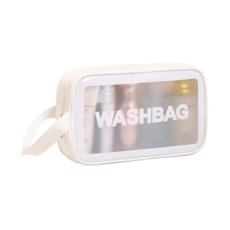 petite trousse de toilette transparente