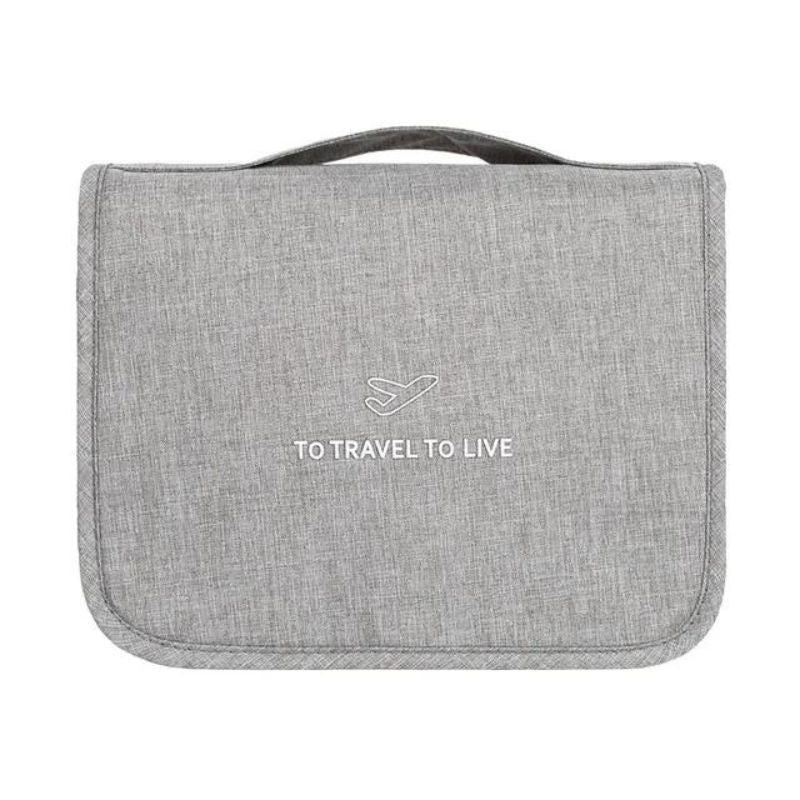 trousse de toilette dans l'avion voyage