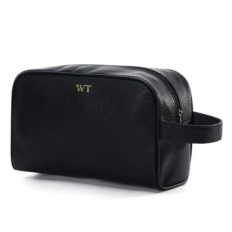 mini leather pouch - Black